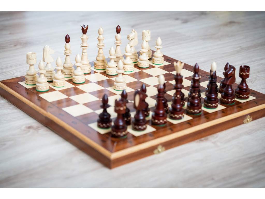 Dřevěné šachy Indie  + doprava zdarma