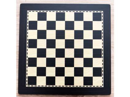 Dřevěná šachovnice LUX eben veliká  + doprava zdarma