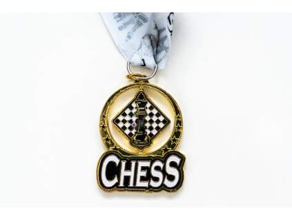 Šachová medaile CHESS zlatá