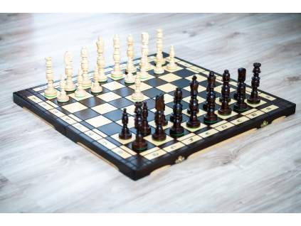 Dřevěné šachy Galant Lux  + doprava zdarma