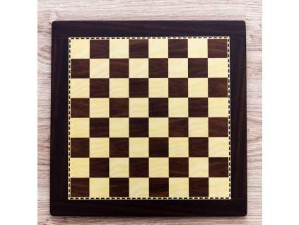Drevená šachovnica LUX hnedá stredná  + doprava zdarma
