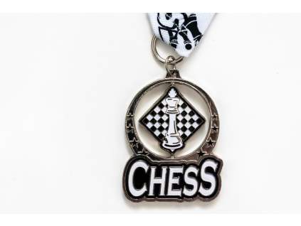 Šachová medaila CHESS strieborná