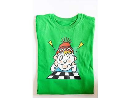 Šachové tričko Malý šachista zelené