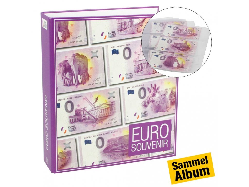 Sammelalbum O-Euro-Banknoten