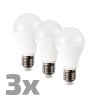 Solight LED žiarovka 3-pack, klasický tvar, 10W, E27, 3000K, 270°, 900lm, 3ks v baleniu