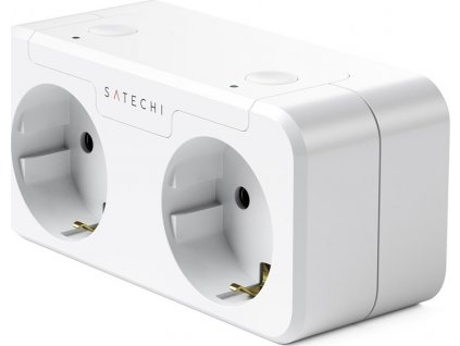 Chytrá zásuvka Satechi Homekit Dual Smart Outlet