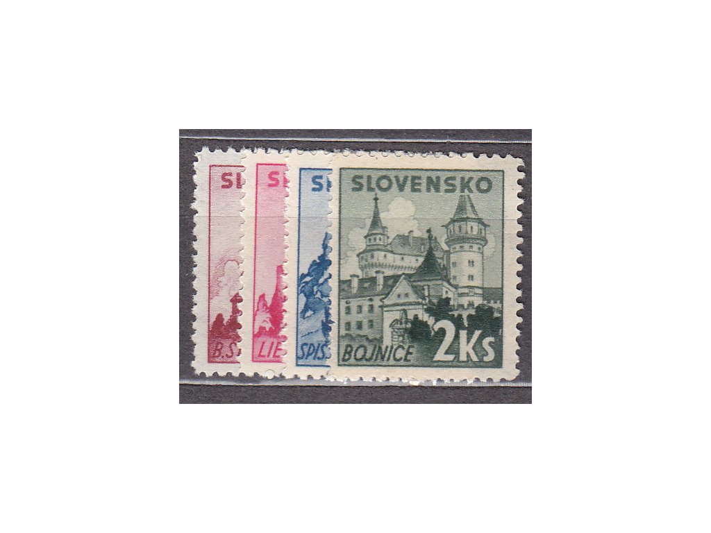 1941, 1.20-2Ks Slovenské hrady a zámky, série, Nr.52-5, **, ilustrační foto