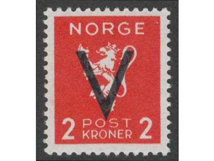 1941, 2 Kr s přetiskem, MiNr.255Y, **
