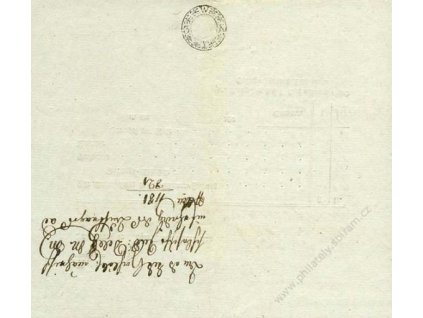 1821, formulář Nota s kolkem 3Kr, A5