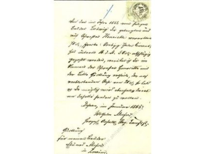 1868, dokument vyfr. kolkem 15K