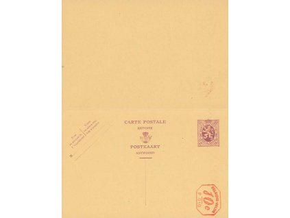 1928, dvojitá dopisnice MiNr.P141, neprošlé