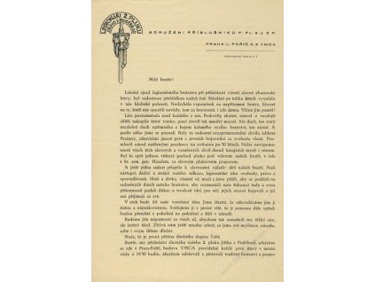 1946, Legionáří 2.pluku Jiřího z Poděbrad, Informační dopis č. 1,
