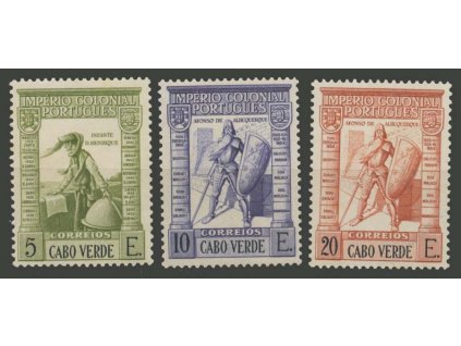 Cabo Verde, 1938, 5, 10 a 20E koncové hodnoty série, **