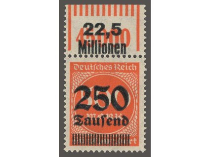 1923, 250Tsd/500M oranžová, přetisk Lipsko, * po nálepce