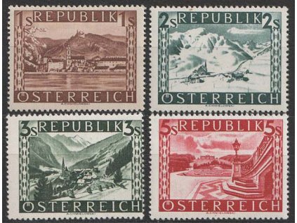 1945, 1-5 S koncové hodnoty série, MiNr.767-770, **