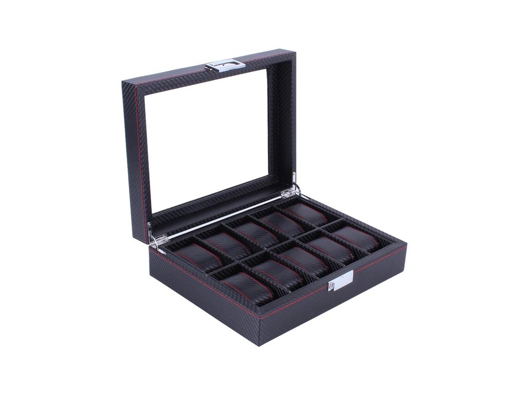 Wooden Leather 8 10 12 Grids Watch Display Sunglass Case Durable Packaging Holder Jewelry Collection Storage.jpg 640x640