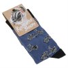 Ponožky Vespa Kickstarter, modrá/černá, unisex, 41-46
