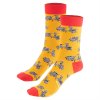Ponožky Vespa Kickstarter, oranžová/červená, unisex, 41-46