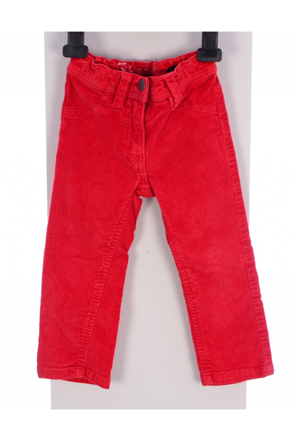 Kalhoty manšestrové vel 92 červené