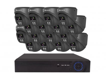 Securia Pro kamerový systém NVR16CHV4S-B DOME smart, černý (Pevný disk bez disku)