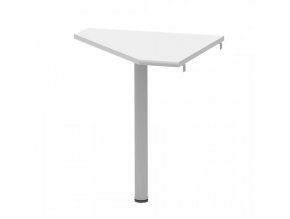Rohový stolek JOHAN 2 NEW 06 - bílá/kov