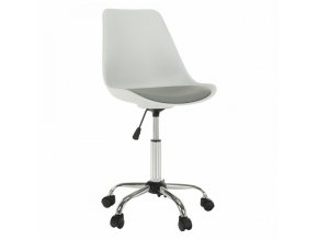 Kancelářská židle DARISA NEW - bílá / šedá