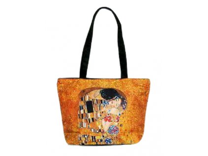 Taška na zip přes rameno G. Klimt, POLIBEK - 36 *25 cm