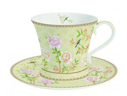 Easy Life - Porcelánový šálek a podšálek na čaj Palace Garden Fresco - 300 ml
