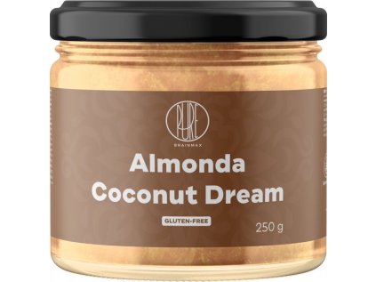 BrainMax Pure Almonda, Mandlový krém s kokosem, 250 g