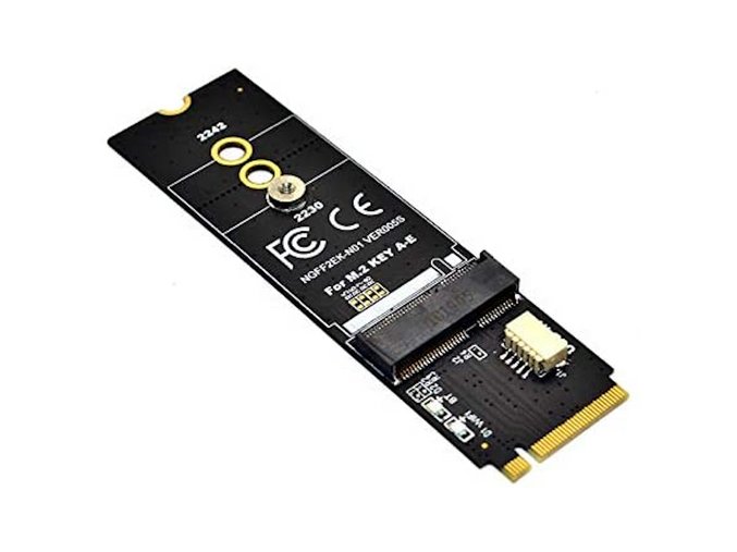 Sintech M.2 M-Key M.2 Key E Module,NGFF WiFi Card na M.2 Key M Adapter Card kompatibilní s Intel 7260,8260,9260