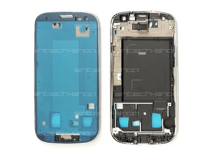Samsung Galaxy S3  i9300 přední rám, stříbrný