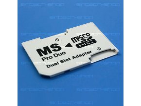 Adaptér Memory Stick Pro duo pro dvě Micro SD(HC) karty