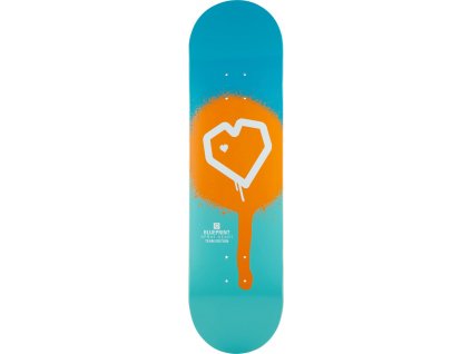 blueprint spray heart skateboard deck 6i