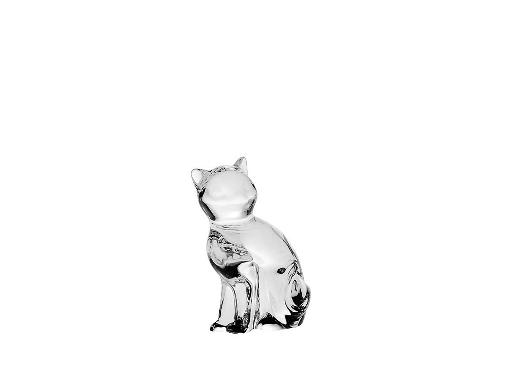 skleněná figurka kočka