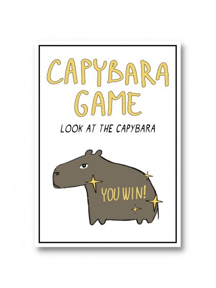 Pohlednice Capybara game