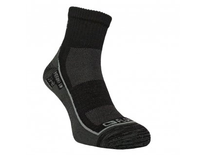 Merino ponožky FLORES Merino LW - černá/šedá