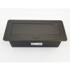 Vestavná, výklopná zásuvková skříňka - 3 zásuvky 230V - tmavě šedá, grafitová barva ORNO AE 1336 GR grafit