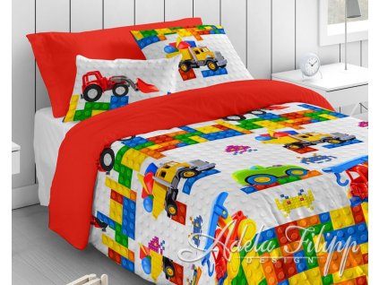 detske postelne obliecky lego auticka