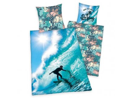 Bavlnené obliečky Surfista, 140x200 cm
