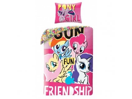 Detské obliečky My Little Pony Friendship + textilný vak