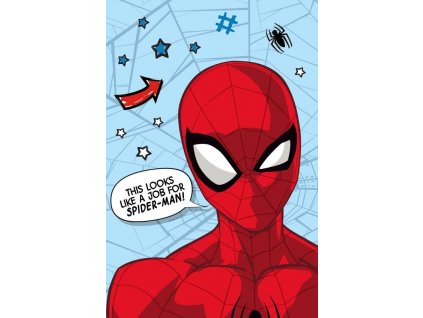 Detská deka Spiderman mikroflanel, 100/150 cm