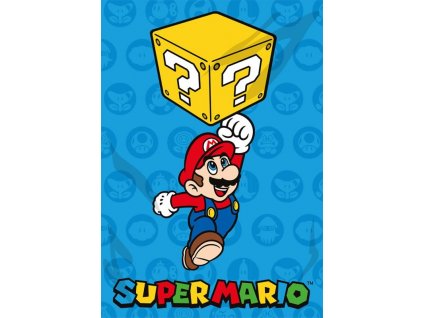 Detská deka Super Mario Cube fleece, 100/140 cm