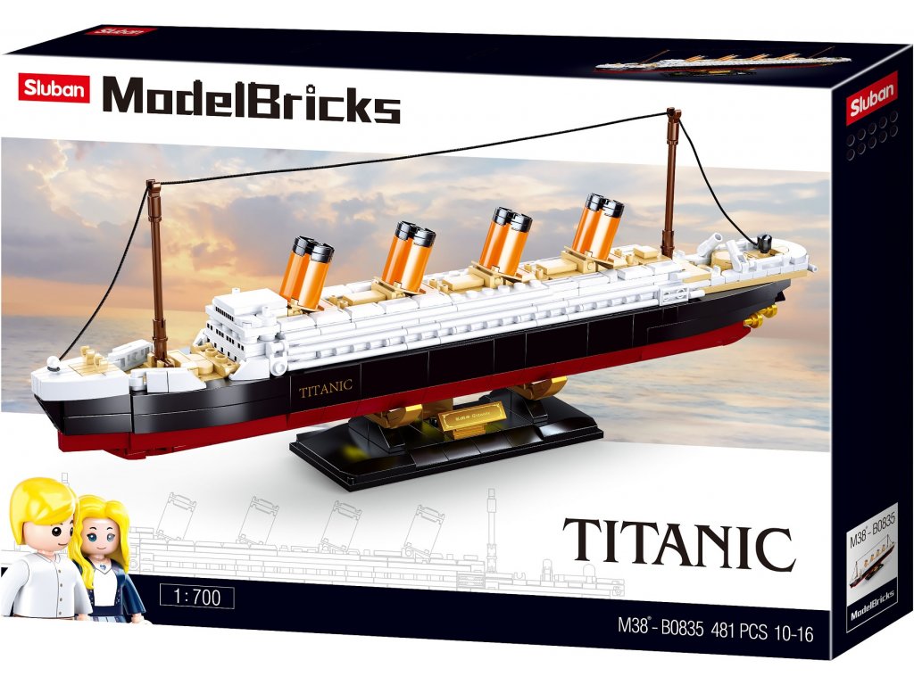 2041 sluban model bricks m38 b0835 titanic 1 700