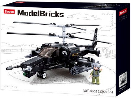 1822 sluban army model bricks m38 b0752 bojovy vrtulnik