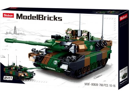 2053 sluban army model bricks m38 b0839 hlavni nemecky bitevni tank 2v1