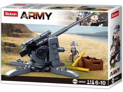 2056 sluban army ww2 m38 b0852 protiletadlovy kanon