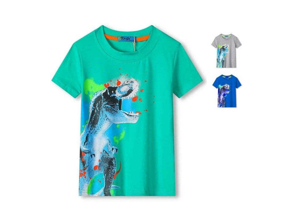 Chlapecká trička s dinosaurem