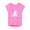 Dětské dívčí tričko s krátkým rukávem QM6218 velikosti 98-128 barva růžová
