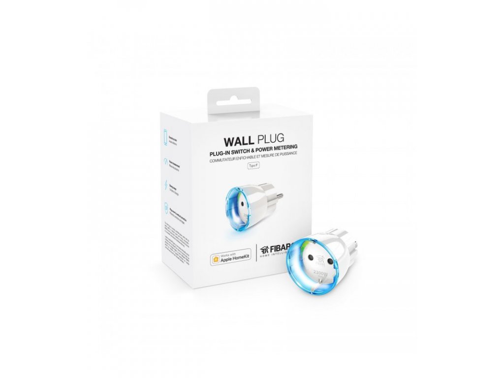 FIBARO Wall Plug Type F HomeKit - HomeKit inteligentná zásuvka  (FGBWHWPF-102)