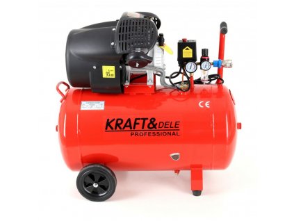 Kraft & Dele KD1483 Olejový kompresor 3,0kW, 100l, 8bar, indukční motor